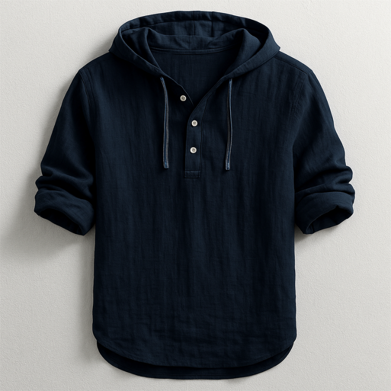 Fabian | Elegant long-sleeved shirt with a modern hood