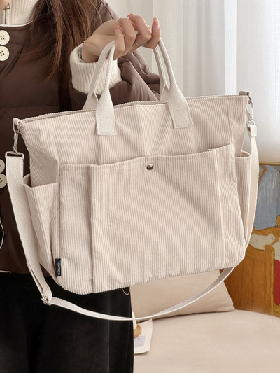 Luna | Corduroy shoulder bag with soft texture