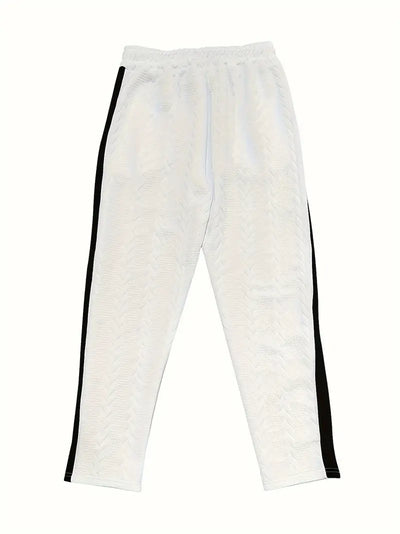 Kiana | Casual knit trousers with button accents on the sides