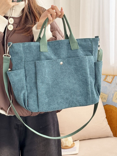Luna | Corduroy shoulder bag with soft texture