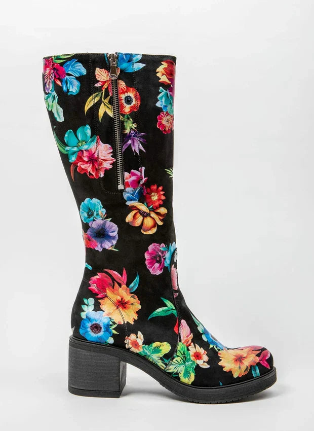 Amelia | Stylish leather boots with comfortable heels