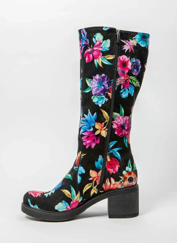 Amelia | Stylish leather boots with comfortable heels