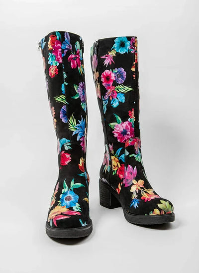 Amelia | Stylish leather boots with comfortable heels