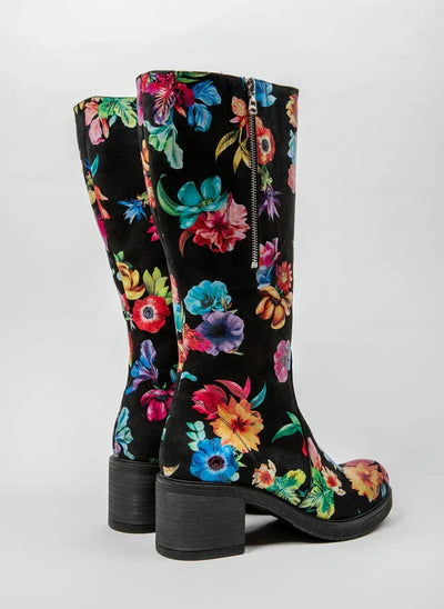 Amelia | Stylish leather boots with comfortable heels