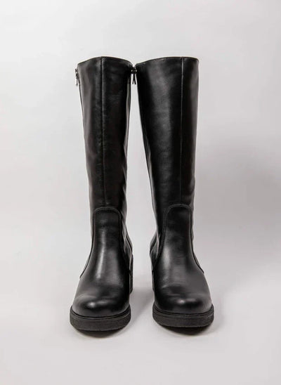 Amelia | Stylish leather boots with comfortable heels