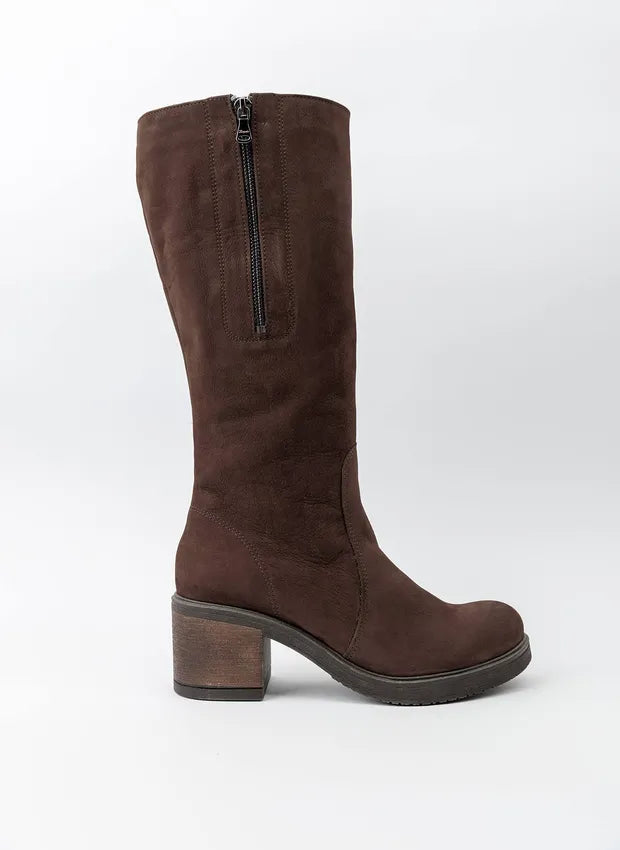 Amelia | Stylish leather boots with comfortable heels