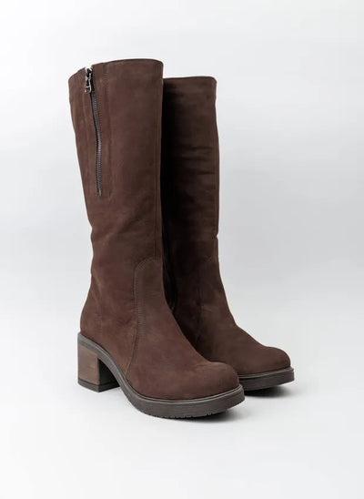 Amelia | Stylish leather boots with comfortable heels