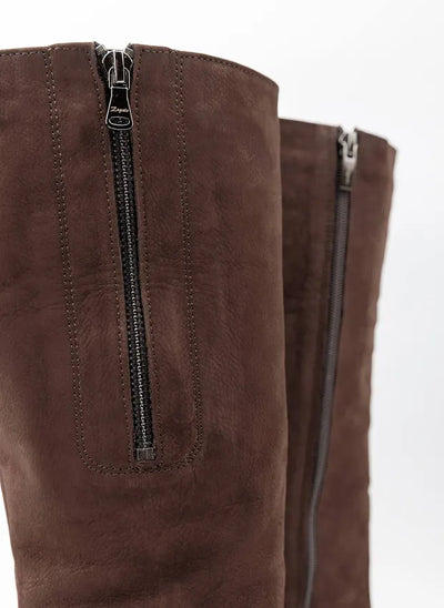 Amelia | Stylish leather boots with comfortable heels