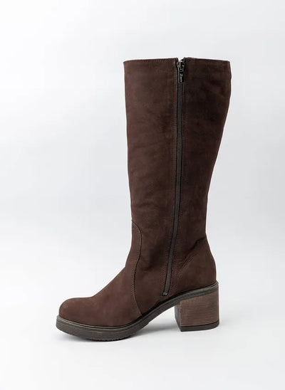 Amelia | Stylish leather boots with comfortable heels