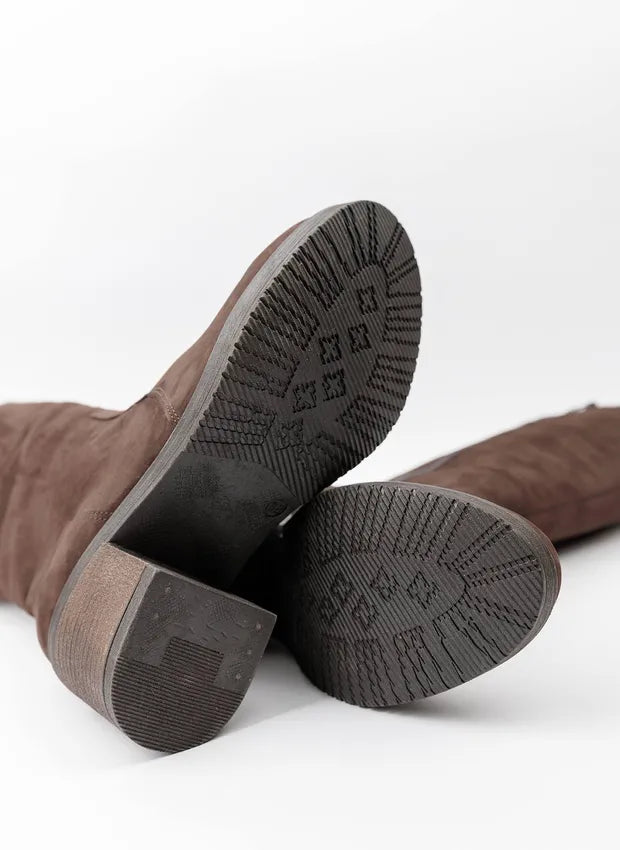 Amelia | Stylish leather boots with comfortable heels