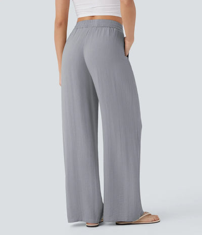 Elena | Comfortable women's linen trousers for warm days