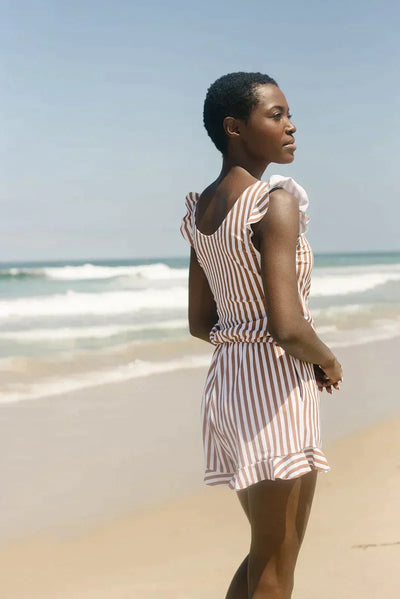 Swimming costume with integrated bra for perfect support