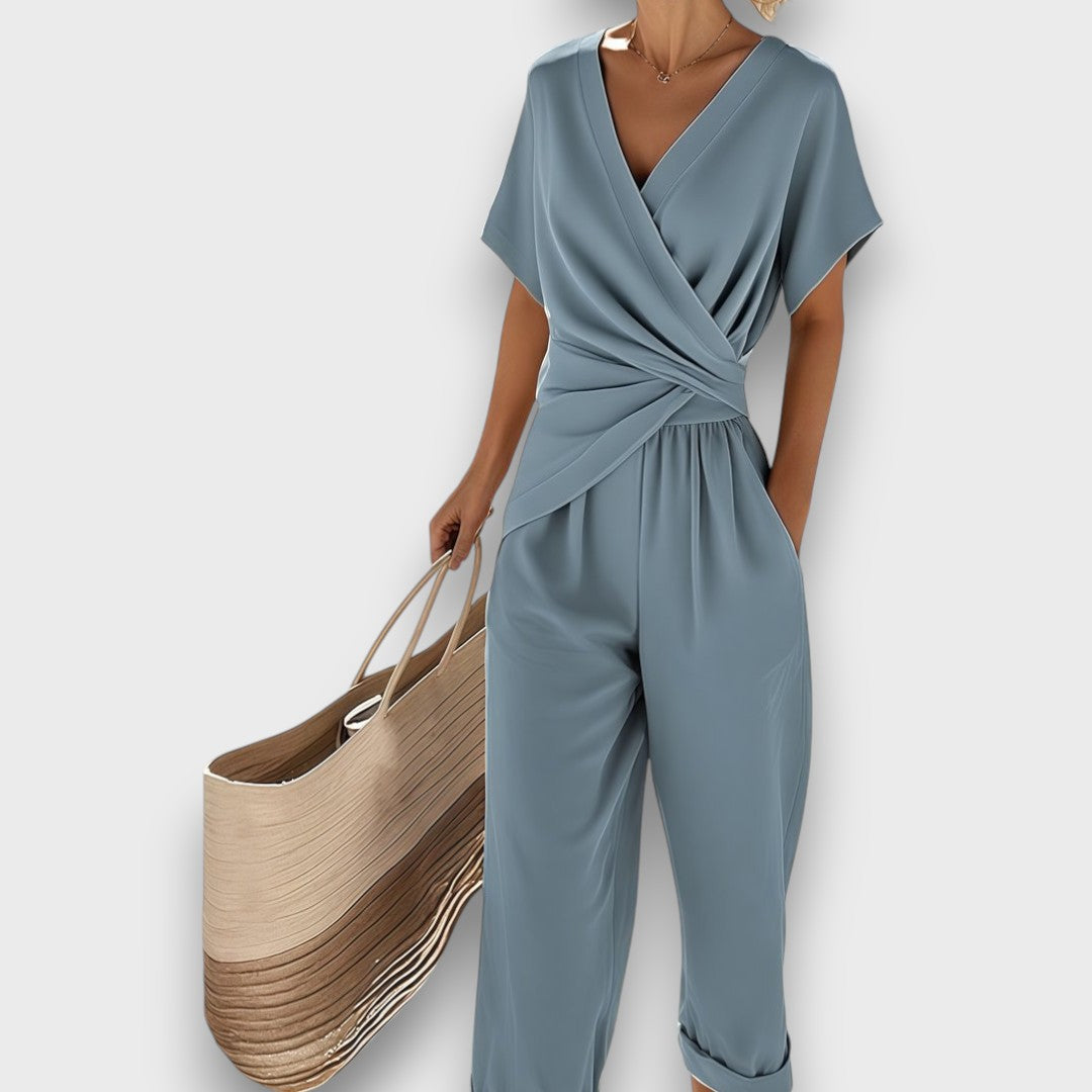 Alina | Summery jumpsuit with wrap design