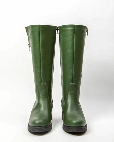 Amelia | Stylish leather boots with comfortable heels