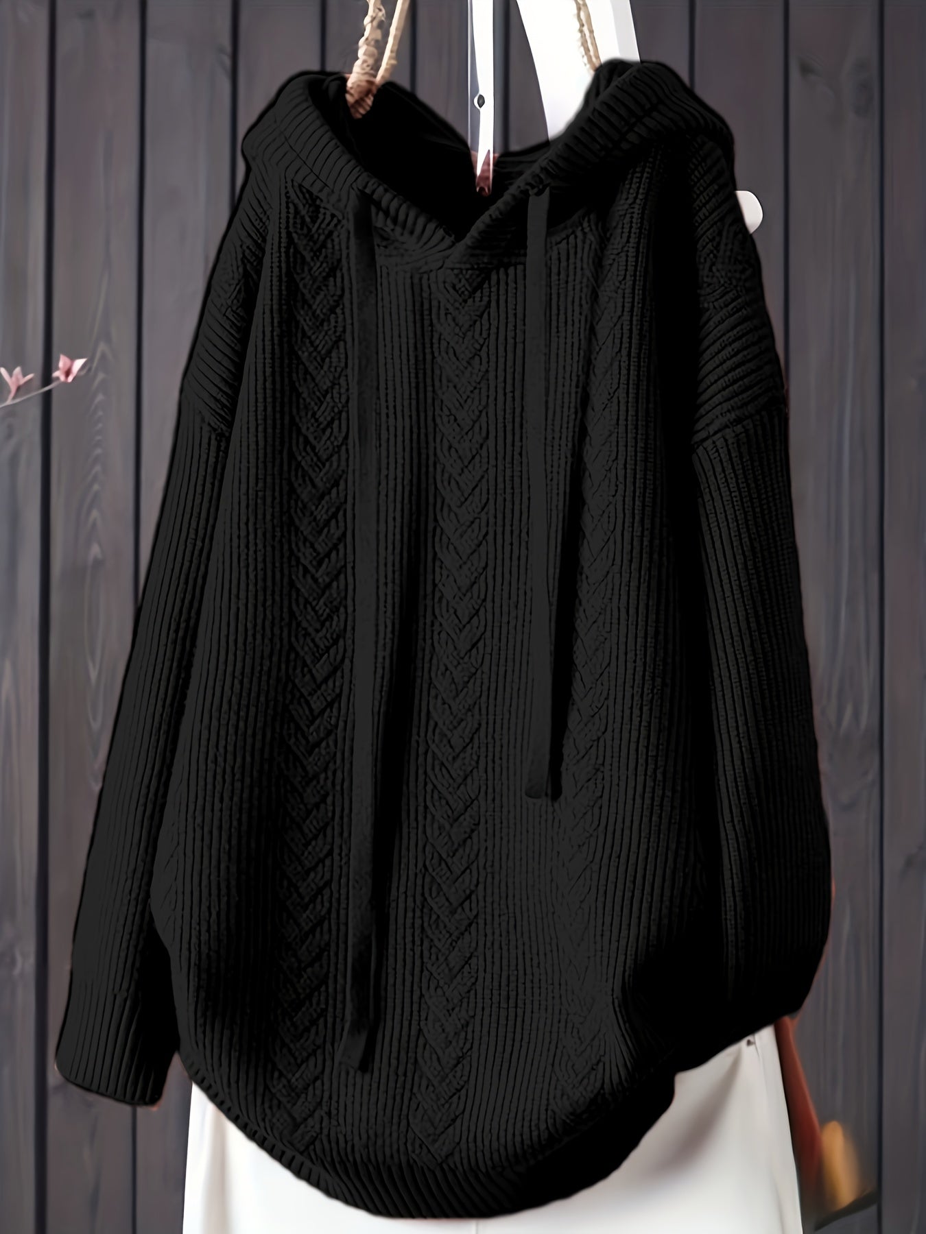 Sophia | Casual knitted hoodie with long sleeves