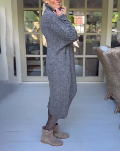 Hannah | Cosy jumper with stand-up collar and sleeves