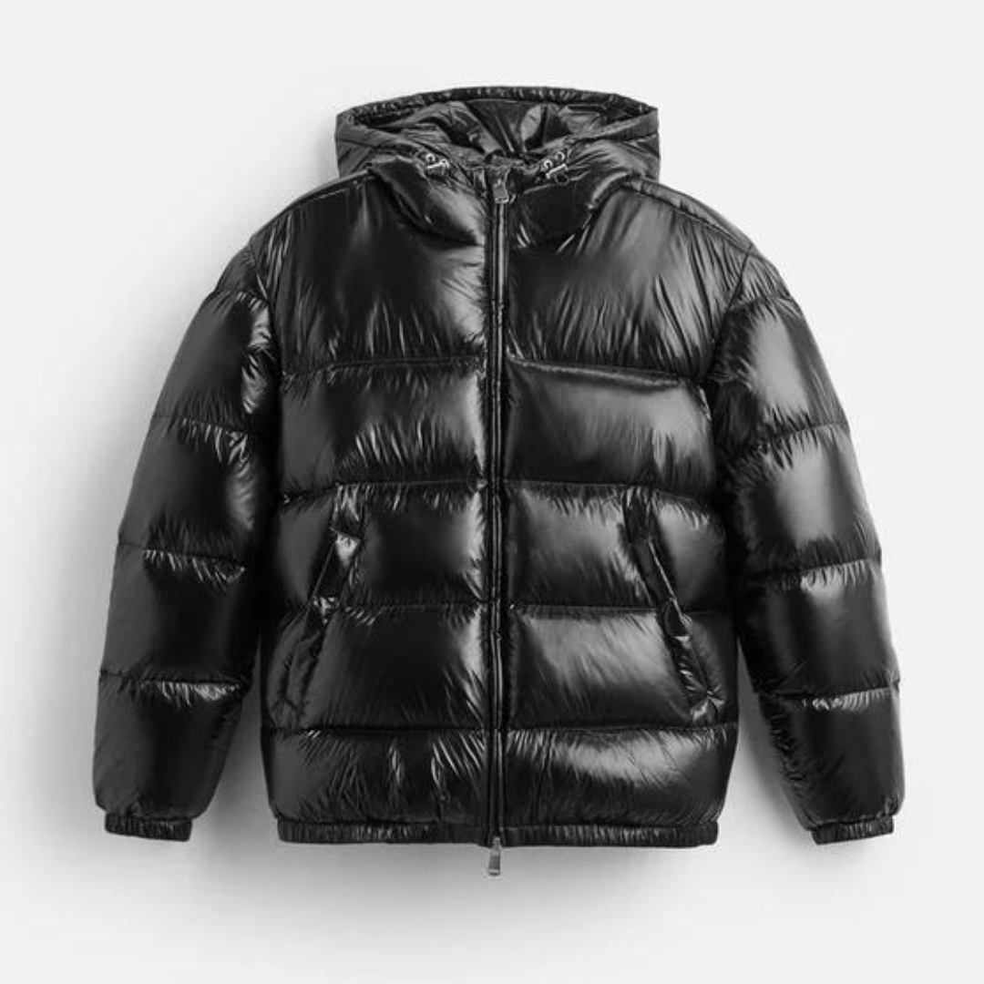 Puffer jacket with 100% genuine down feathers