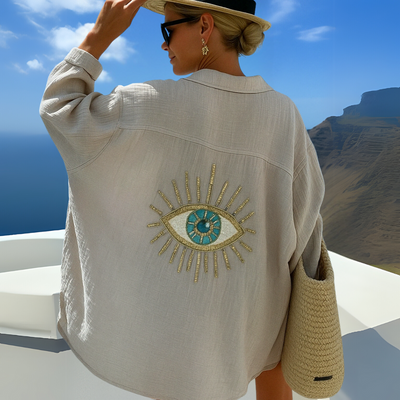 ANNEMIEK | EMBROIDERED BLOUSE WITH BOHO CHARM