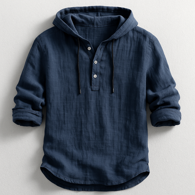 Fabian | Elegant long-sleeved shirt with a modern hood