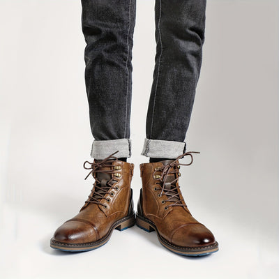 Jonah | Classic brogue boots in heritage style