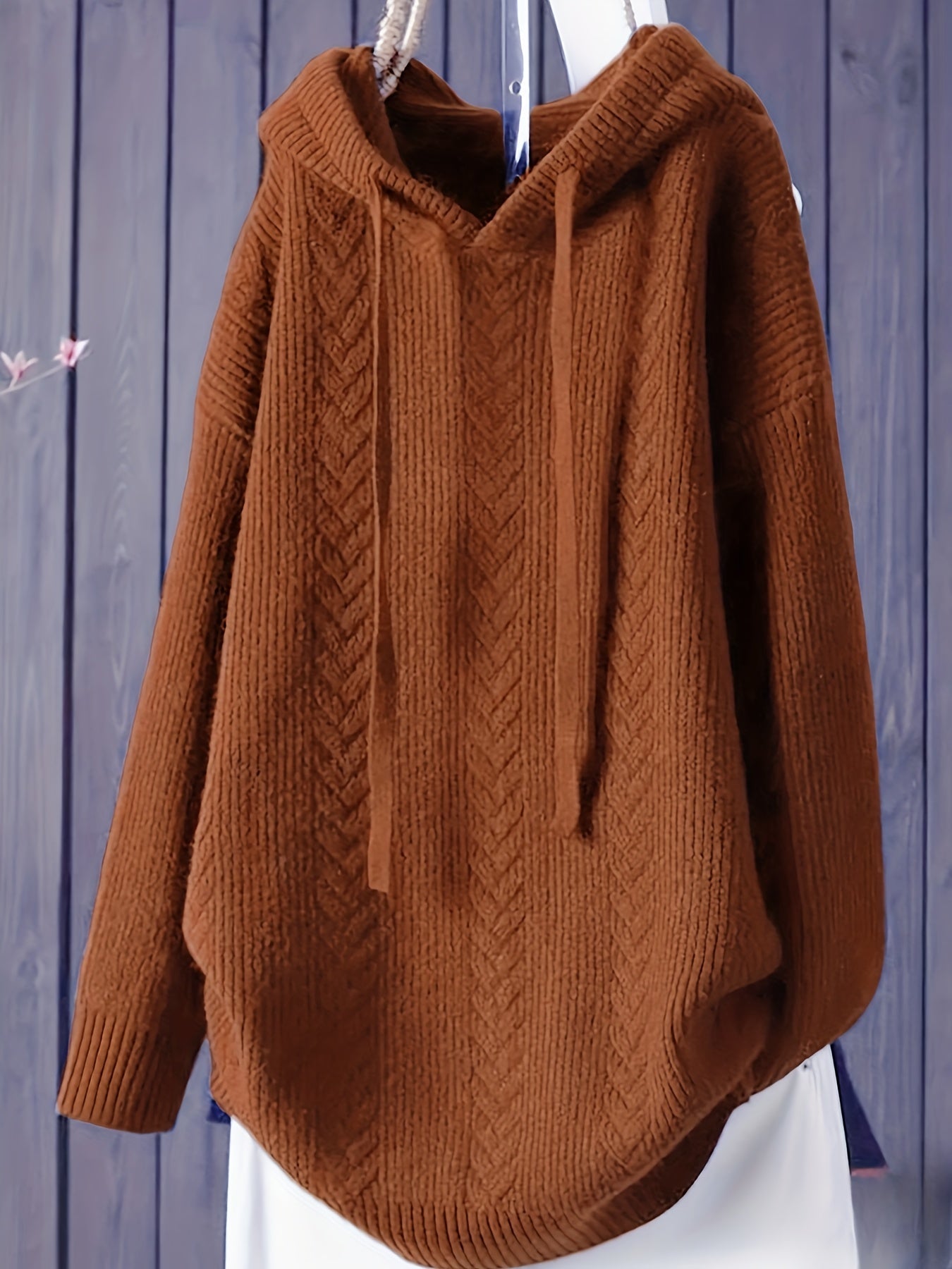 Sophia | Casual knitted hoodie with long sleeves