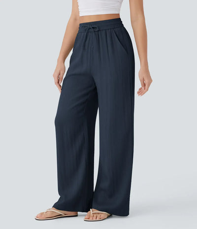 Elena | Comfortable women's linen trousers for warm days