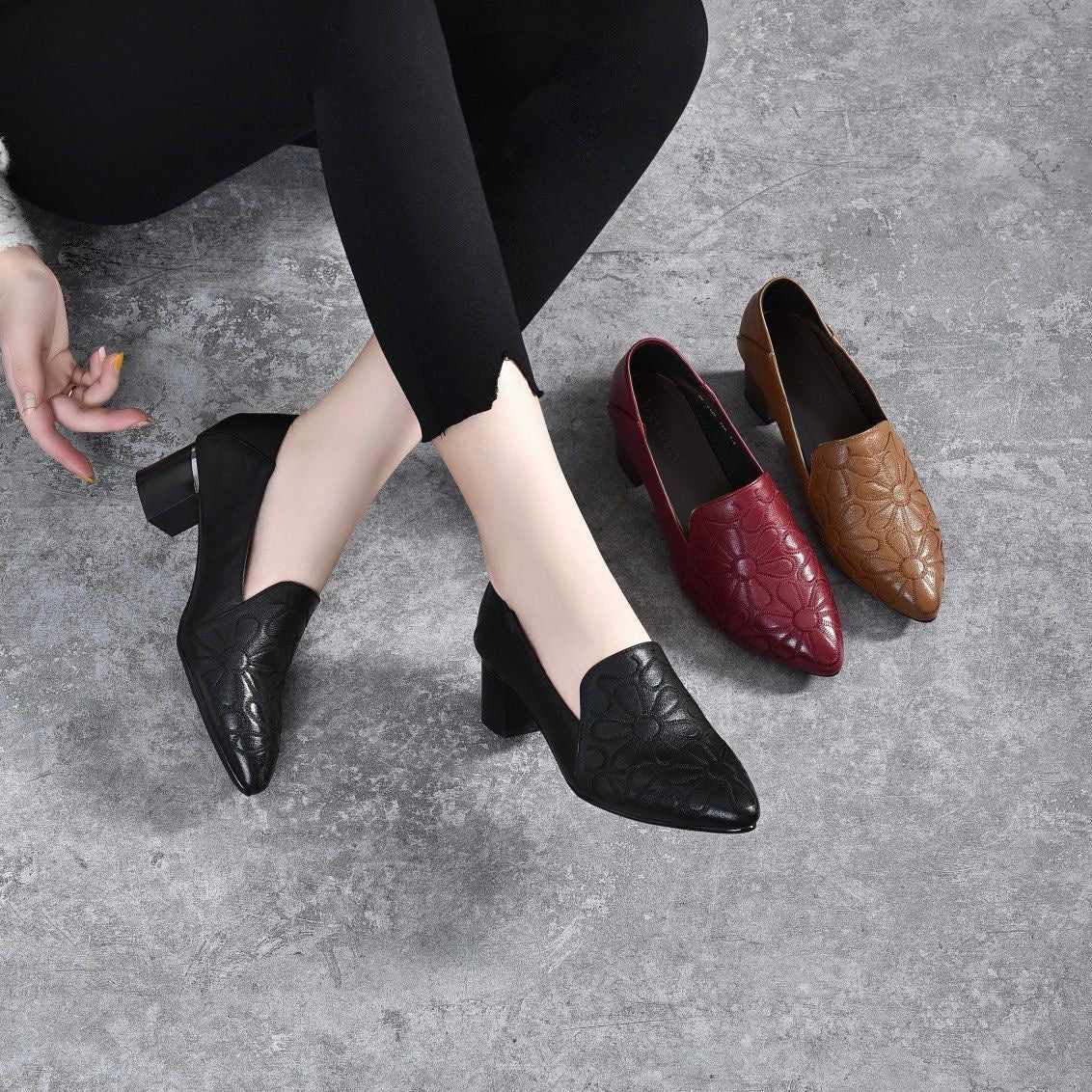 Viviane | Timeless pumps made from smooth vegan leather