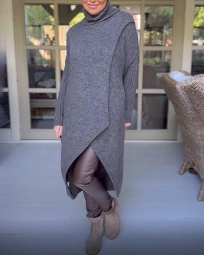 Hannah | Cosy jumper with stand-up collar and sleeves