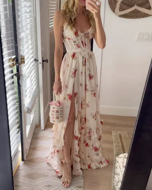 Sonja | Midi dress with floral pattern
