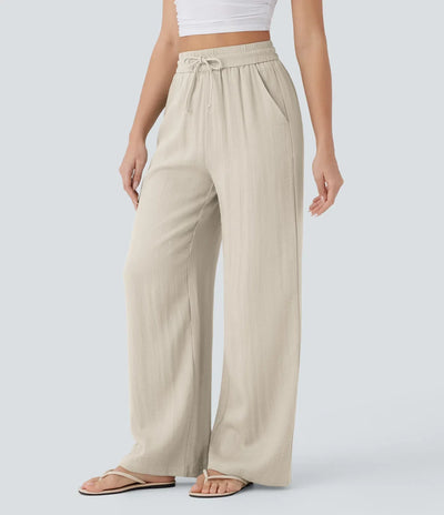 Elena | Comfortable women's linen trousers for warm days