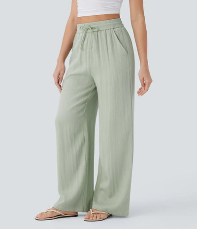Elena | Comfortable women's linen trousers for warm days