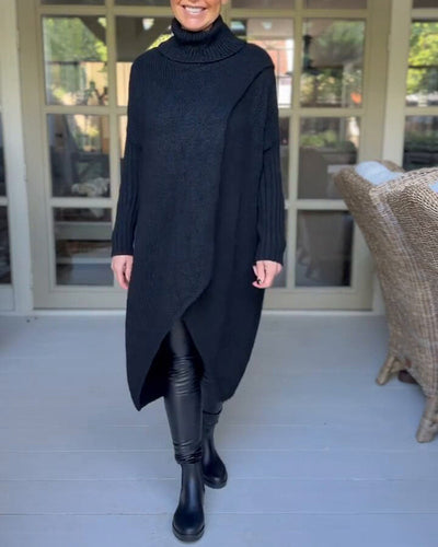 Hannah | Cosy jumper with stand-up collar and sleeves