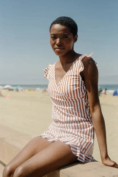 Swimming costume with integrated bra for perfect support