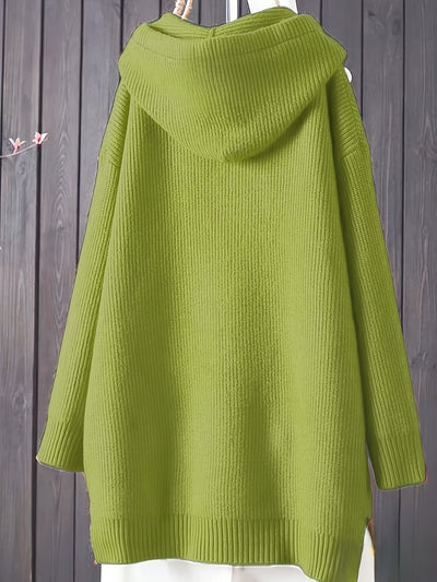 Sophia | Casual knitted hoodie with long sleeves