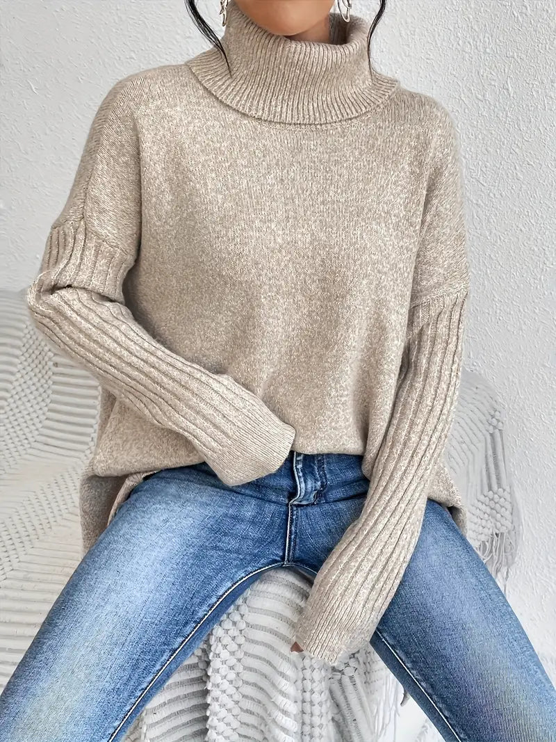Clara | Warm women's turtleneck jumper with a comfortable fit
