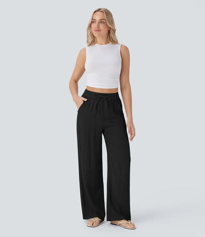 Elena | Comfortable women's linen trousers for warm days