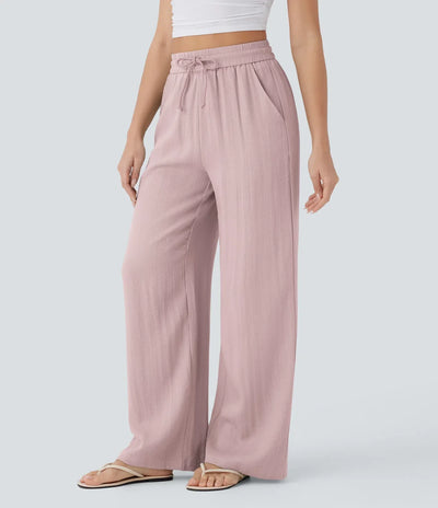 Elena | Comfortable women's linen trousers for warm days
