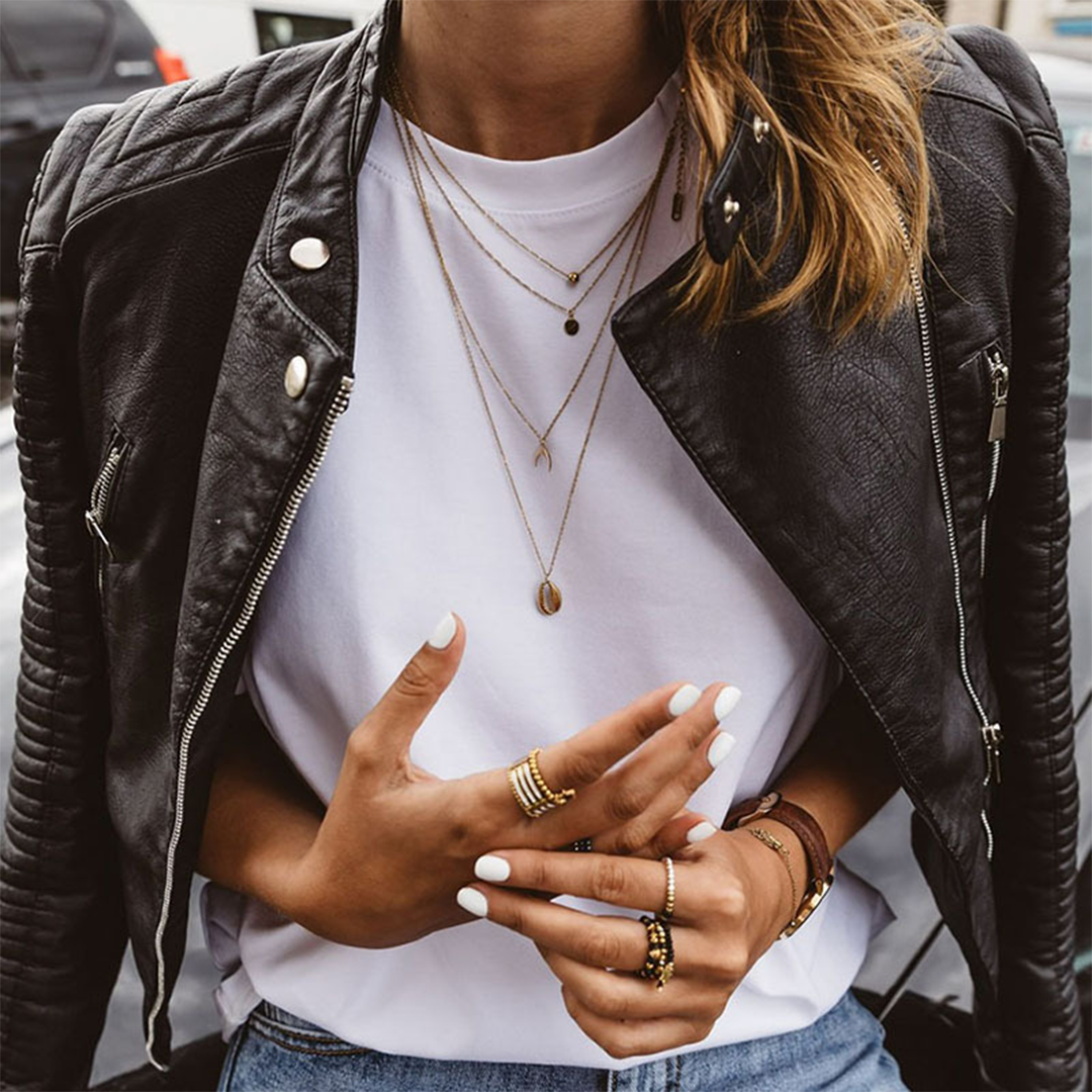 Marlene | Elegant leather jacket in a modern design