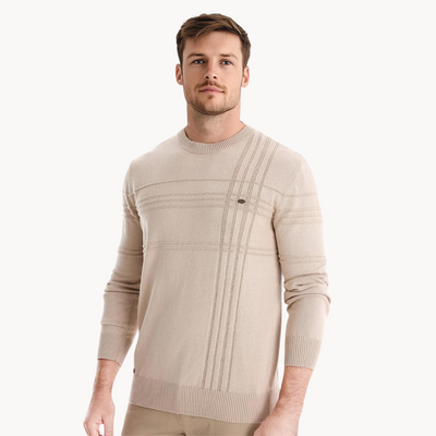 Paul | Men's jumper in a modern checked design