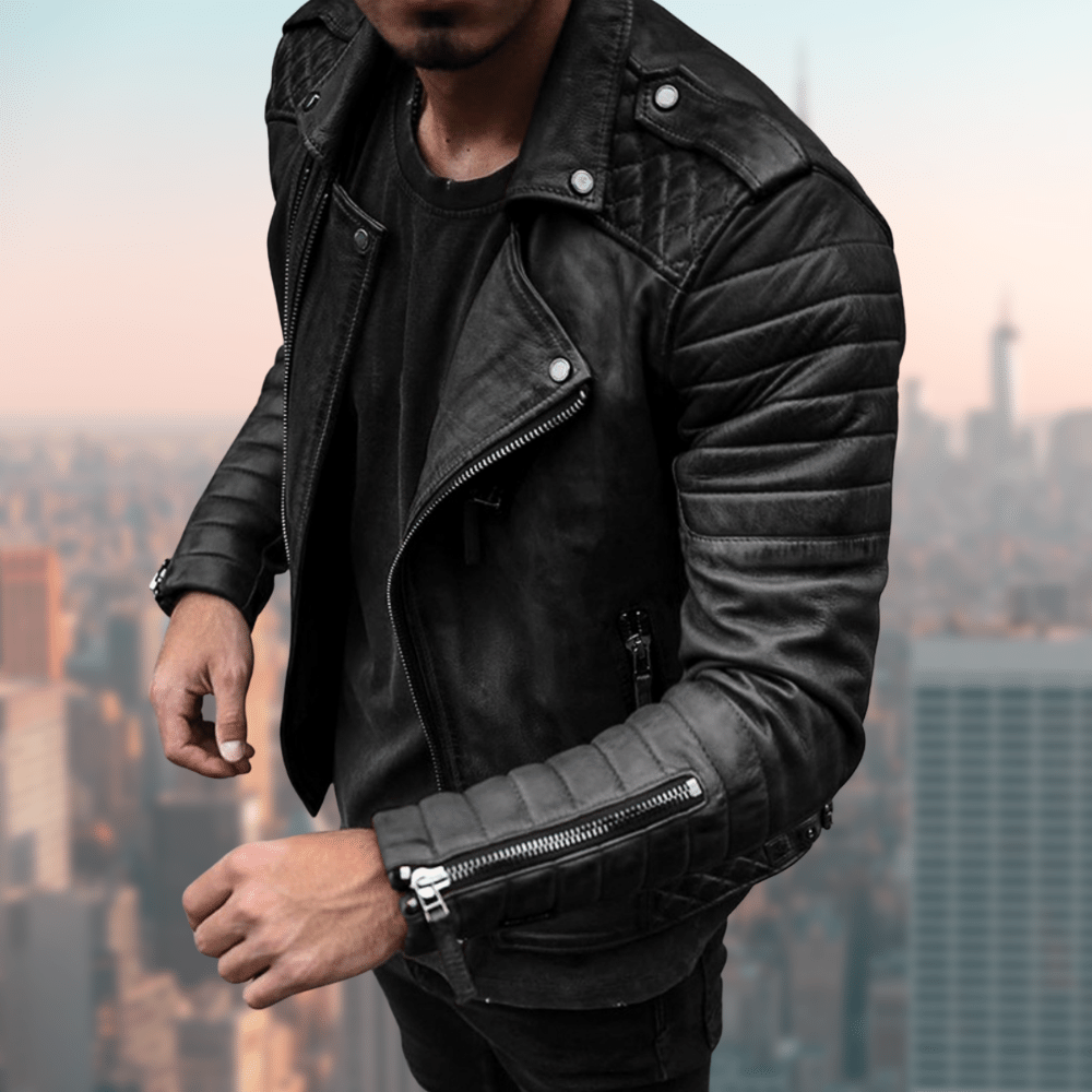 Luca | Stylish and modern leather jacket for men