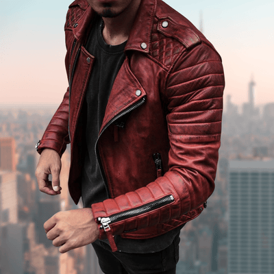 Luca | Stylish and modern leather jacket for men