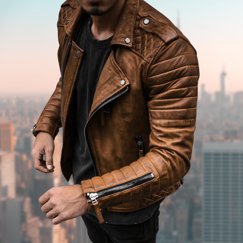 Luca | Stylish and modern leather jacket for men