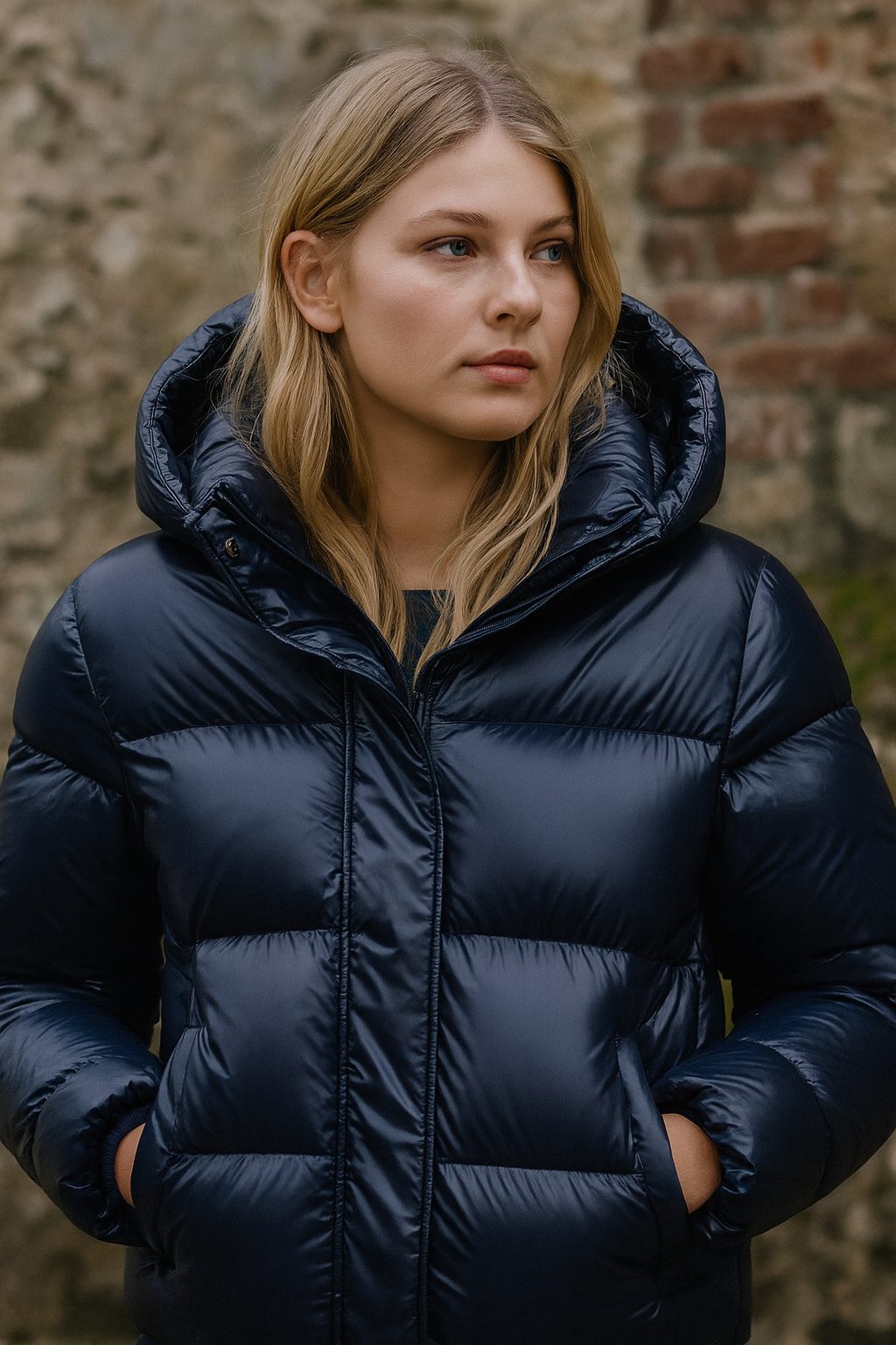 Fleur | Women's puffer jacket with quilted pattern