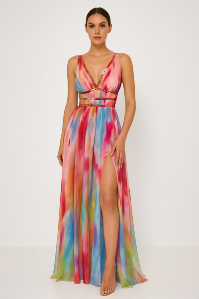 Freya | Painted maxi dress
