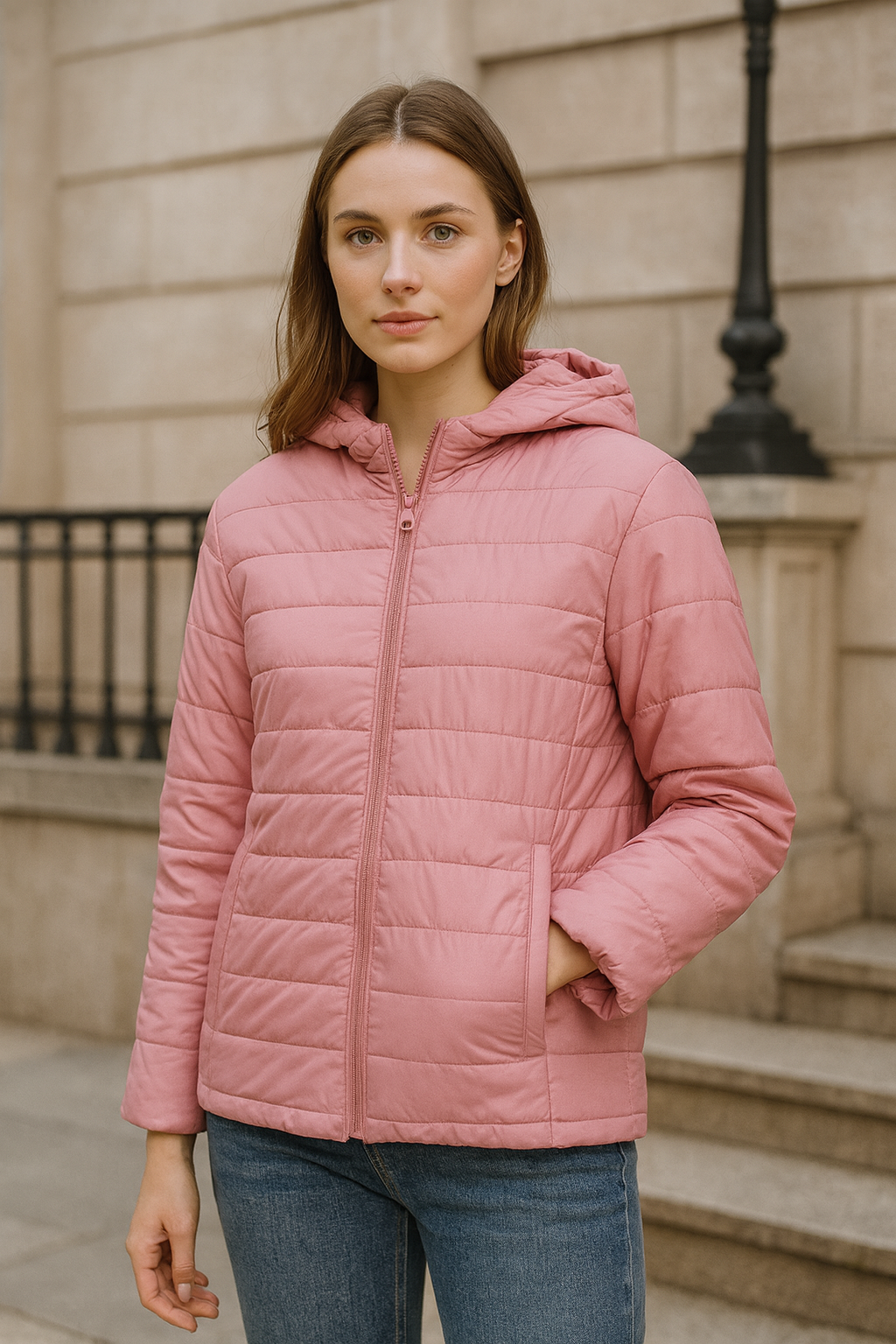 Leander | New quilted jacket with white duck feathers