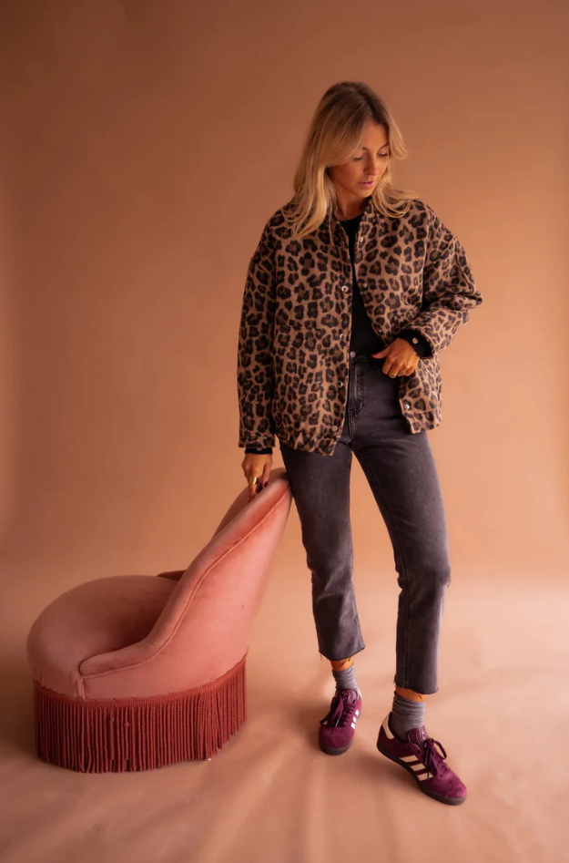 FLORENZA | COAT WITH ANIMAL PRINT