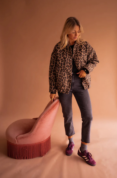 FLORENZA | COAT WITH ANIMAL PRINT