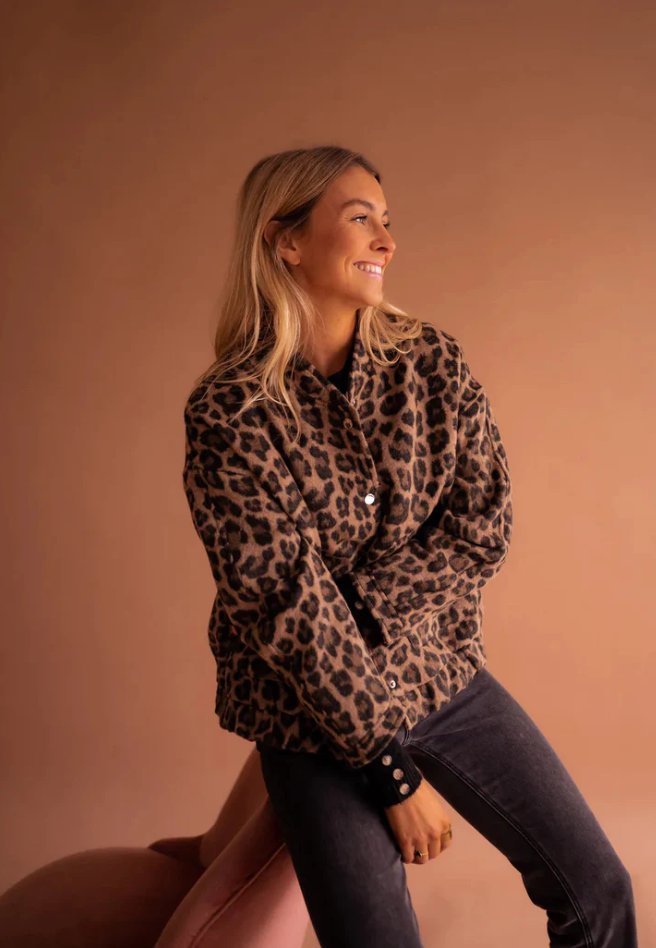 FLORENZA | COAT WITH ANIMAL PRINT