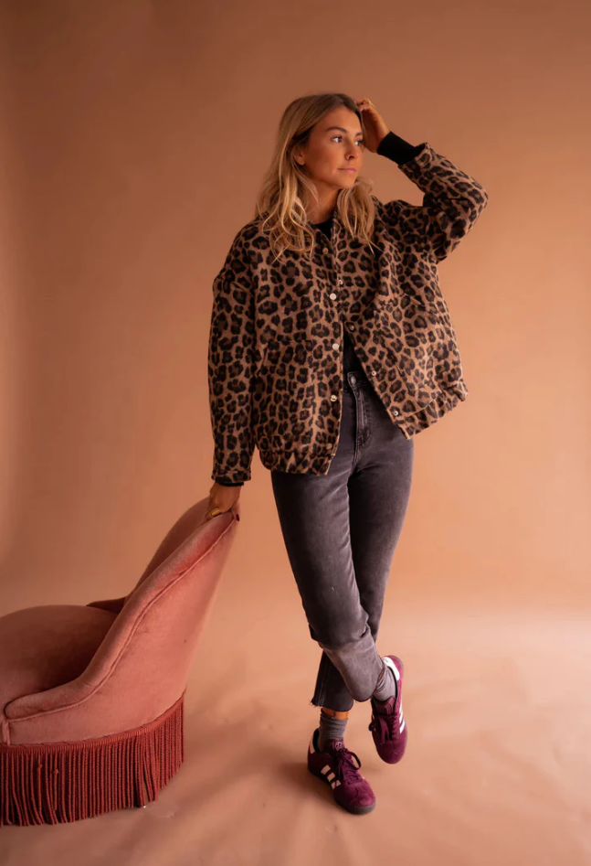 FLORENZA | COAT WITH ANIMAL PRINT