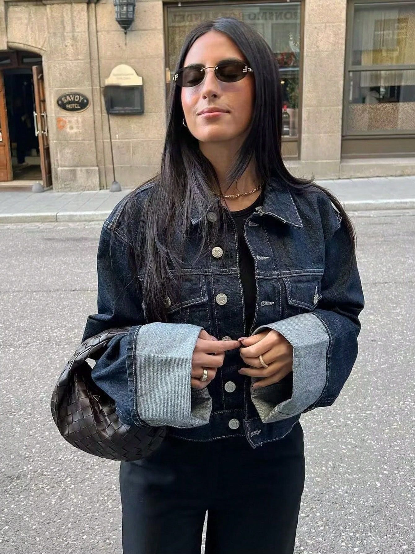 Helena | Casual jacket for women with roll-up sleeves